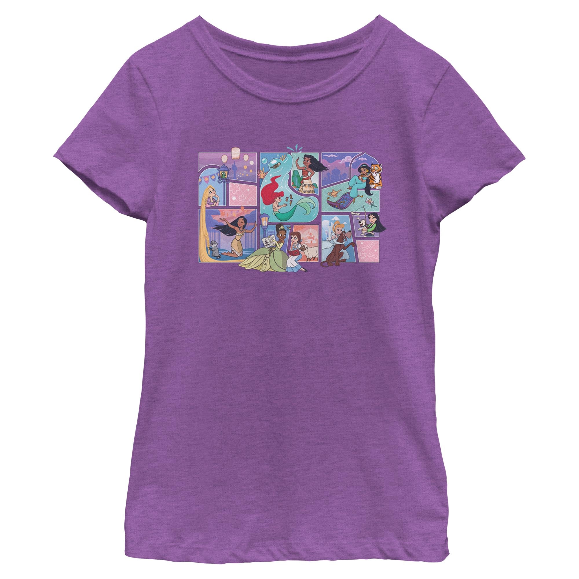 Girl's Disney Princes Panels T-Shirt