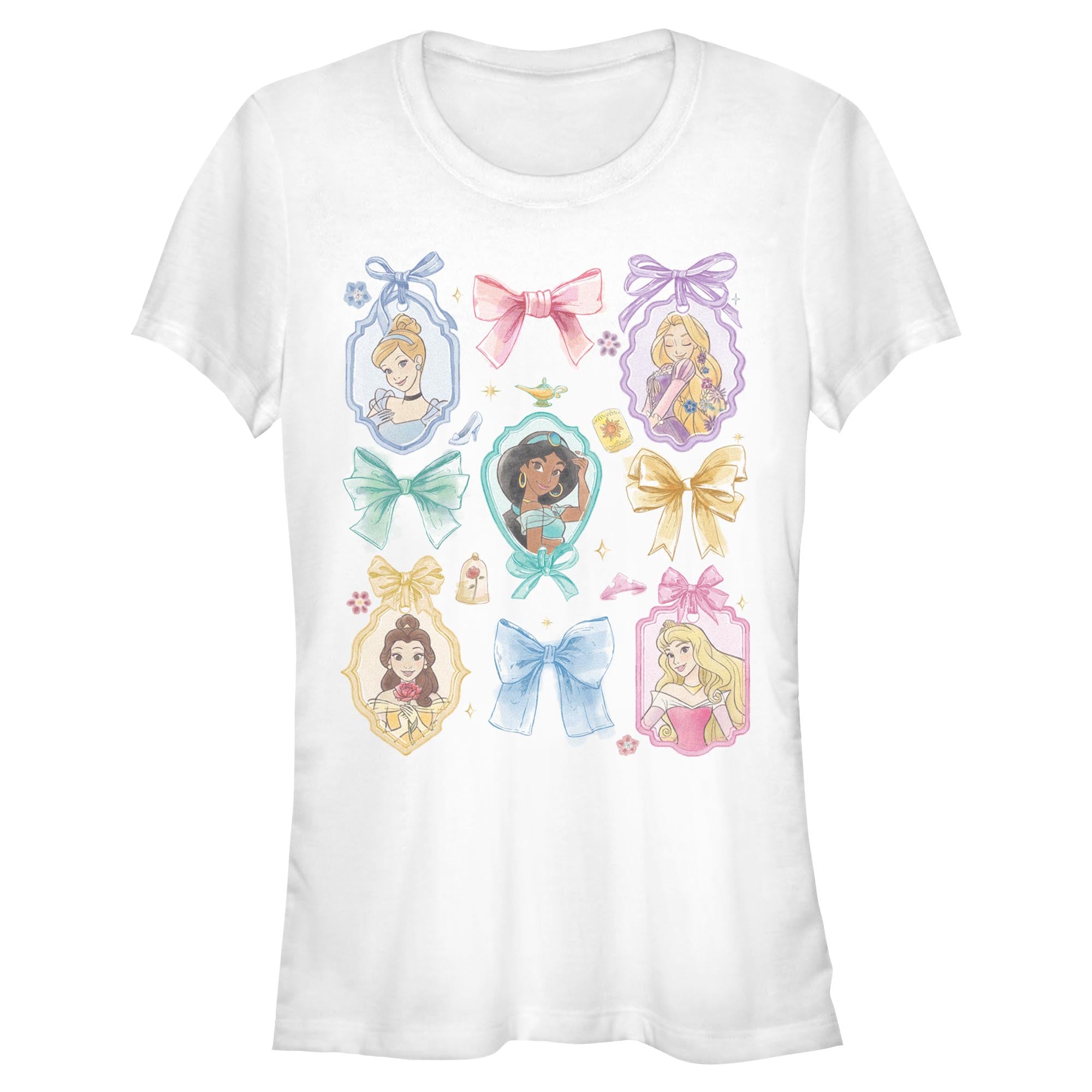 Junior's Disney Multi Bow T-Shirt