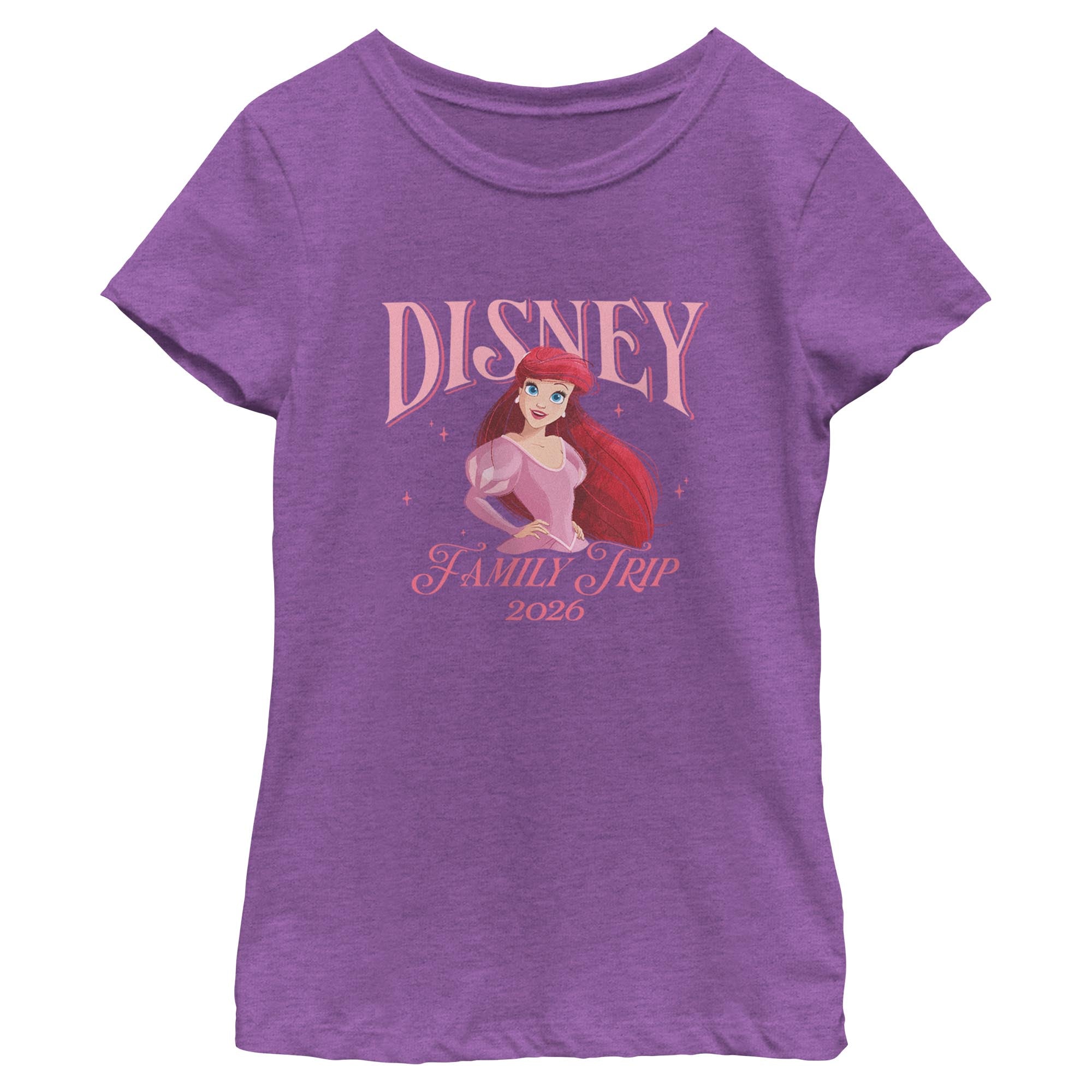 Girl's Disney Ariel Family Trip T-Shirt