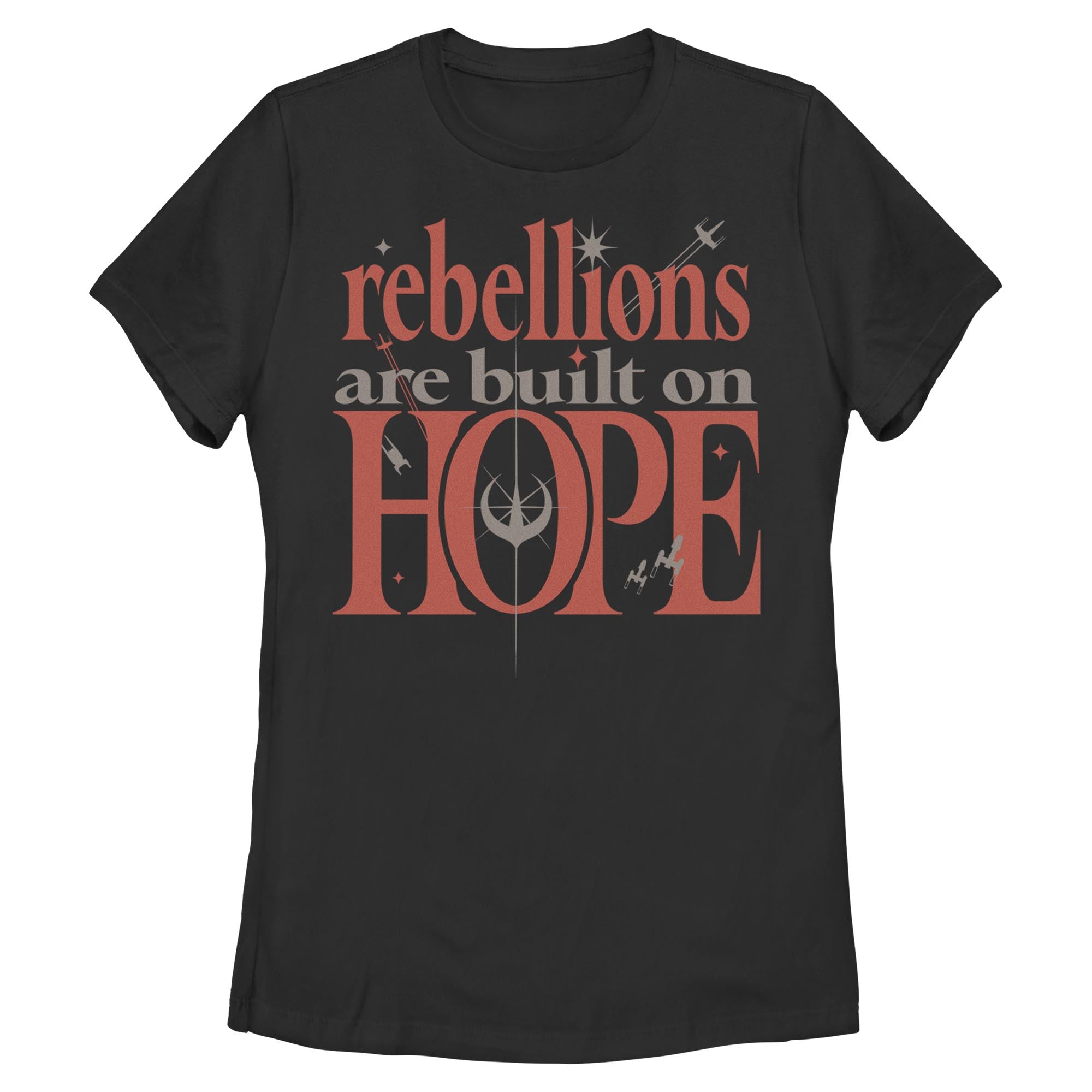 Women's Star Wars Built On Hope Quote T-Shirt