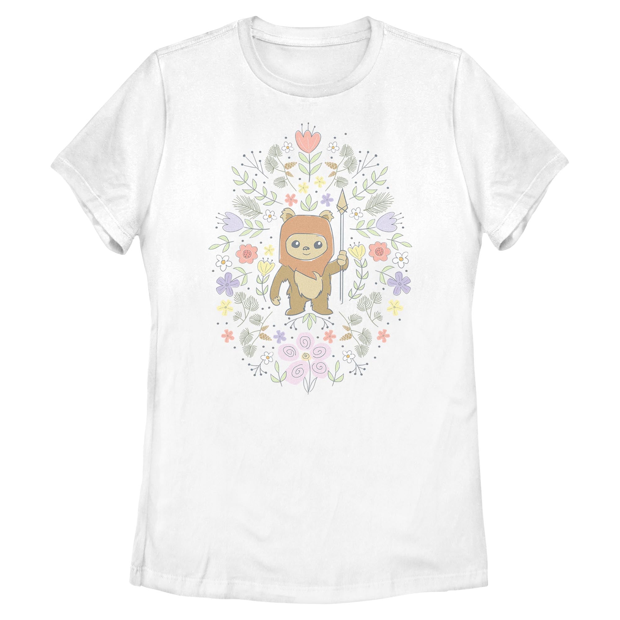 Women's Star Wars Ewok Flower Spring T-Shirt